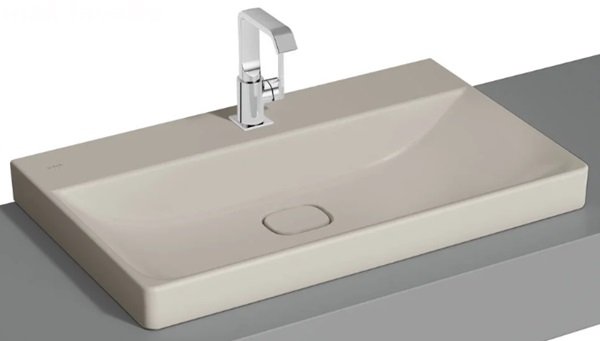 Vitra 7527B020-0937 Metropole Çanak lavabo, 80cm Mat Bej.